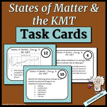 Load image into Gallery viewer, States of Matter & The Kinetic-Molecular Theory Task Cards