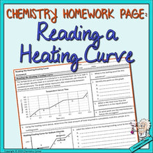 Load image into Gallery viewer, Chemistry Homework: Reading the Heating/Cooling Curve