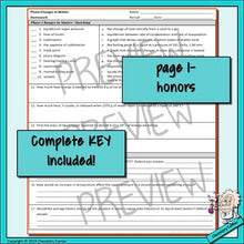 Load image into Gallery viewer, Chemistry Homework: Phase Changes and Energy