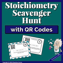 Load image into Gallery viewer, Stoichiometry Scavenger Hunt with QR Codes