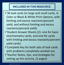 Load image into Gallery viewer, Stoichiometry Scavenger Hunt with QR Codes