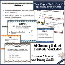 Load image into Gallery viewer, BellWork/ WarmUps Editable- For the Entire Year: Chemistry