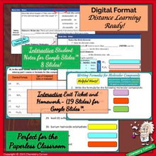 Load image into Gallery viewer, Naming & Writing Molecular Formulas – Print/Digital- |Distance Learning