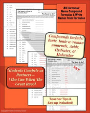 Load image into Gallery viewer, Chemistry Nomenclature Race Acitivity