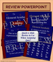 Load image into Gallery viewer, Chemistry: 30 Elements to Know w/Quiz and PowerPoint