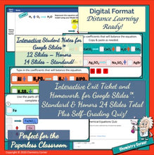 Load image into Gallery viewer, Chemical Reactions:Balancing Chemical Equations Print/Digital |Distance Learning