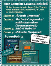 Load image into Gallery viewer, Naming & Writing Chemical Formulas-LESSONS BUNDLE
