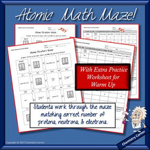Load image into Gallery viewer, Atomic Math Maze