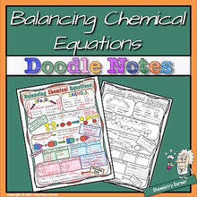 Load image into Gallery viewer, Balancing Chemical Equations Doodle Notes