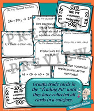 Load image into Gallery viewer, The Pit- A Chemistry Trading Game: Types of Reactions Edition