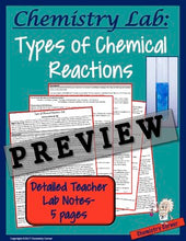 Load image into Gallery viewer, Chemistry Lab: Types of Chemical Reactions