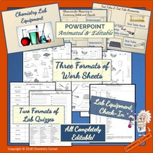 Load image into Gallery viewer, Chemistry Lab Equipment- Identification with Print and Digital Lessons