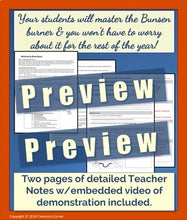 Load image into Gallery viewer, Introducing the Bunsen Burner