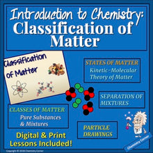 Load image into Gallery viewer, Chemistry: Classification of Matter- Print and Digital |Distance Learning