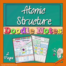 Load image into Gallery viewer, Atomic Structure Doodle Notes
