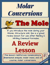 Load image into Gallery viewer, Chemistry: The Mole- A Review Lesson