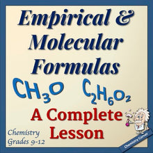 Load image into Gallery viewer, Empirical and Molecular Formulas