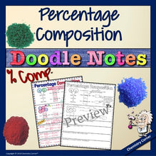 Load image into Gallery viewer, Chemistry: Percent Composition Doodle Notes