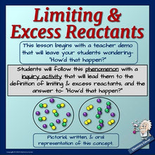 Load image into Gallery viewer, Stoichiometry: Limiting & Excess Reactants
