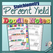 Load image into Gallery viewer, Stoichiometry: Percentage Yield Doodle Notes