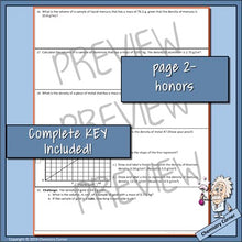 Load image into Gallery viewer, Chemistry Homework: Properties & Changes In Matter w/ Density