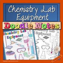Load image into Gallery viewer, Chemistry Lab Equipment Doodle Notes