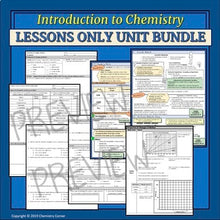 Load image into Gallery viewer, Introduction to Chemistry: LESSONS ONLY UNIT BUNDLE |Distance Learning