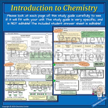 Load image into Gallery viewer, Introduction to Chemistry: Group Study Guide
