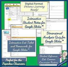Load image into Gallery viewer, Dimensional Analysis & The Metric System - Print & digital |Distance Learning