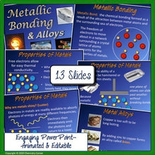 Load image into Gallery viewer, Chemical Bonding: Metallic Bonding & Alloys Print & Digital |Distance Learning