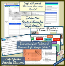 Load image into Gallery viewer, Periodic Table: Structure & Element Classes- Print/Digital |Distance Learning
