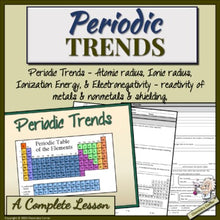 Load image into Gallery viewer, Periodic Table: Periodic Trends- Print & Digital |Distance Learning