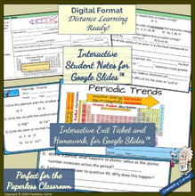 Load image into Gallery viewer, Periodic Table: Periodic Trends- Print & Digital |Distance Learning