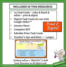 Load image into Gallery viewer, Chemical Bonding with Lewis Structures Task Cards |Distance Learning