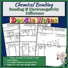 Load image into Gallery viewer, Chemical Bonding and END Doodle Notes: Print & Digital |Distance Learning