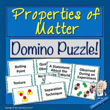 Load image into Gallery viewer, Properties of Matter Domino Puzzle