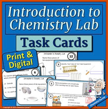Load image into Gallery viewer, Introduction to Chemistry Lab Task Cards - Print & Digital