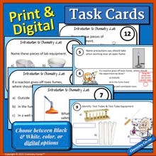 Load image into Gallery viewer, Introduction to Chemistry Lab Task Cards - Print & Digital