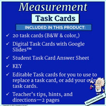 Load image into Gallery viewer, Chemistry: Measurement Task Cards- Print & Digital