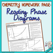 Load image into Gallery viewer, Chemistry Homework: Reading the Phase Diagram
