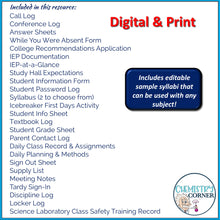 Load image into Gallery viewer, First of the Year Forms &amp; Syllabus for Secondary Teachers Print &amp; Digital
