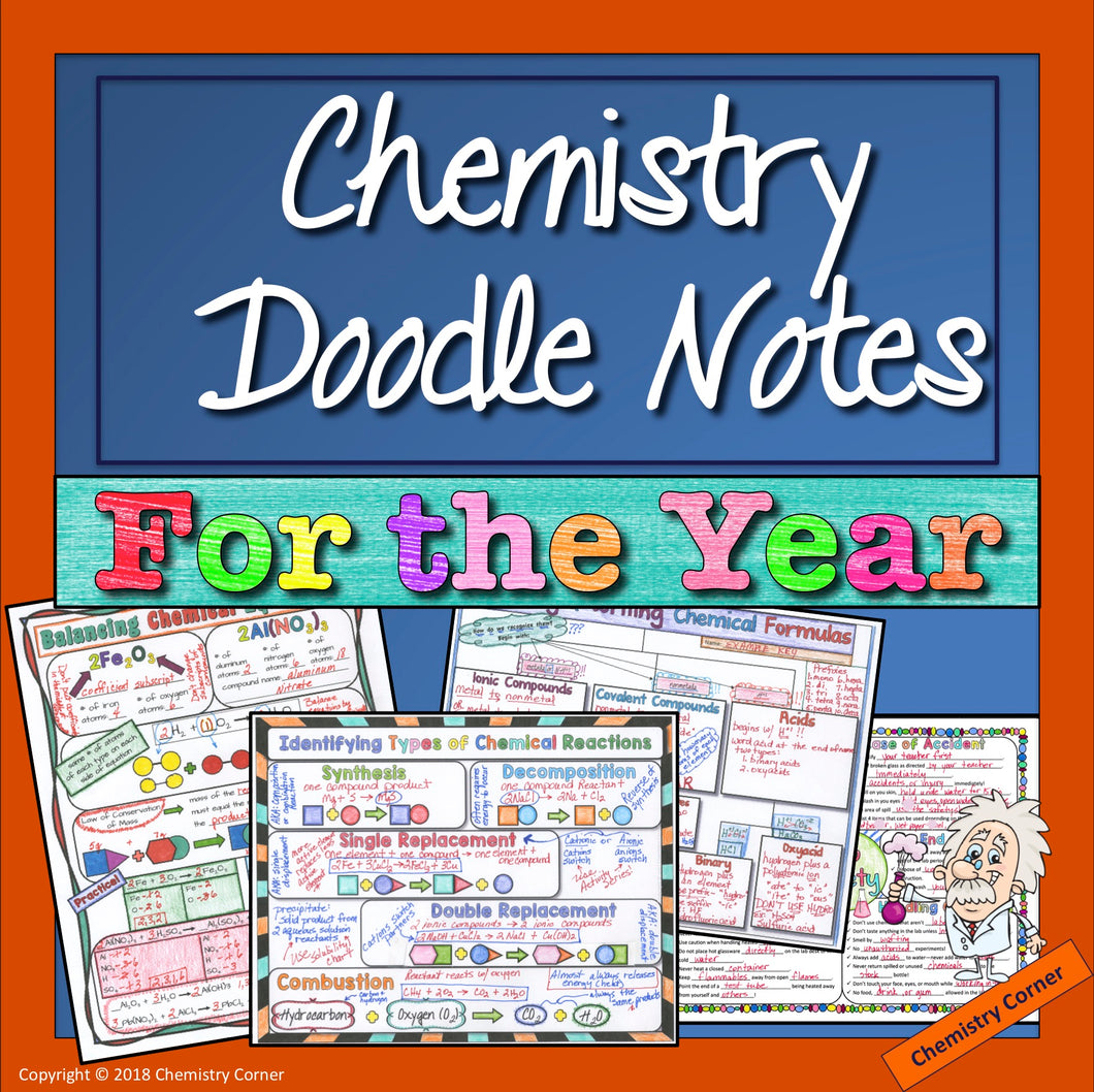 Chemistry Doodle Notes for a Year