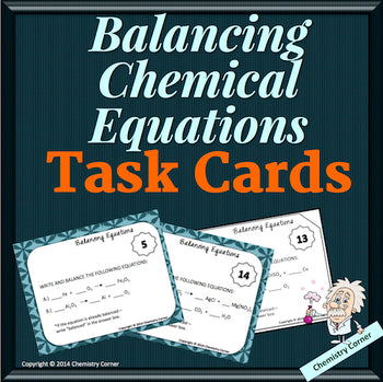 Balancing Chemical Equations Task Cards