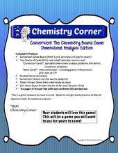 Load image into Gallery viewer, Chemistry Board Game-Conversion! The Dimensional Analysis Board Game
