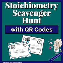 Load image into Gallery viewer, Stoichiometry Scavenger Hunt with QR Codes
