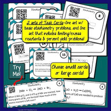 Load image into Gallery viewer, Stoichiometry Scavenger Hunt with QR Codes
