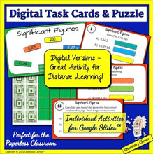 Load image into Gallery viewer, Chemistry: Sig Figs Task Cards &amp; Puzzle Print &amp; Digital
