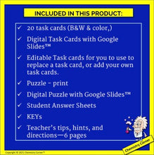 Load image into Gallery viewer, Chemistry: Sig Figs Task Cards &amp; Puzzle Print &amp; Digital
