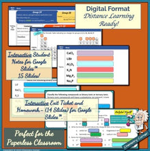 Load image into Gallery viewer, Naming &amp; Writing Ionic Formulas: Part One- Print &amp; Digital | Distance Learning
