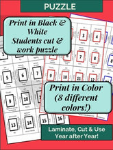 Load image into Gallery viewer, Naming &amp; Writing Chemical Formulas: Puzzle
